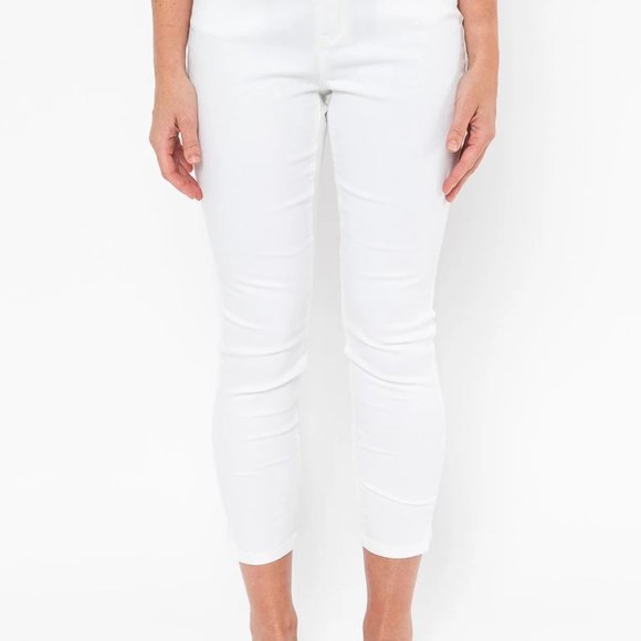 White Jeans 32.5 long Maurices Size 12 - Picture 1 of 10